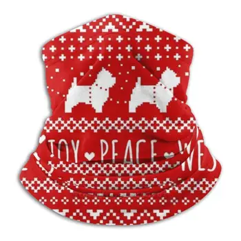 Meilės, Džiaugsmo, Taikos Westies | Vakarų Škotijos Baltieji Terjerai Kalėdų Modelio Šalikas Bandana Kaklo Šilčiau Lankelis Dviračių Kaukė